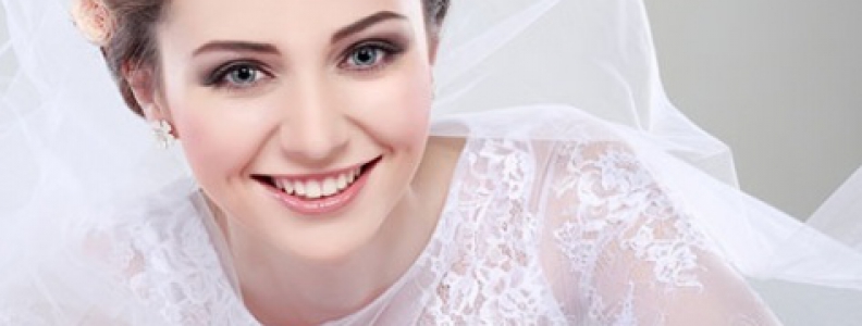 Close Up of Beautiful Bride's Face