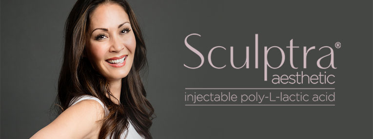 Sculptra Aesthetic Model and Logo